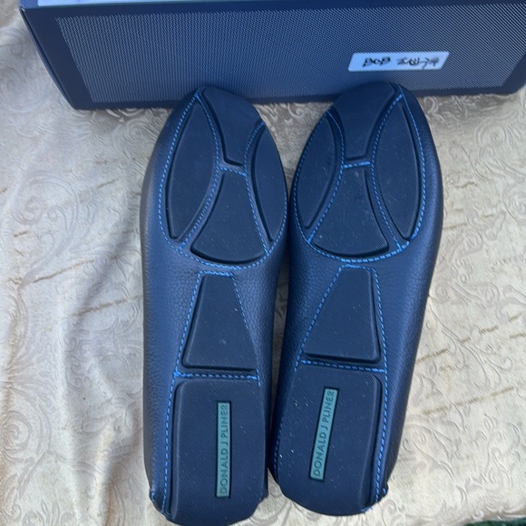 Donald J. Pliner loafers Men's size 13 Varran leather Loafers black slip on - Picture 7 of 10